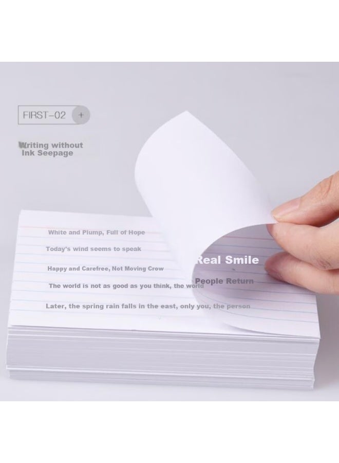 Kaisa White Horizontal Line Index Cards 210 Sheets Boxed Sticky Notes Message Cards Paper Bookmarks Index Tags Portable Word Learning Cards - Image 4