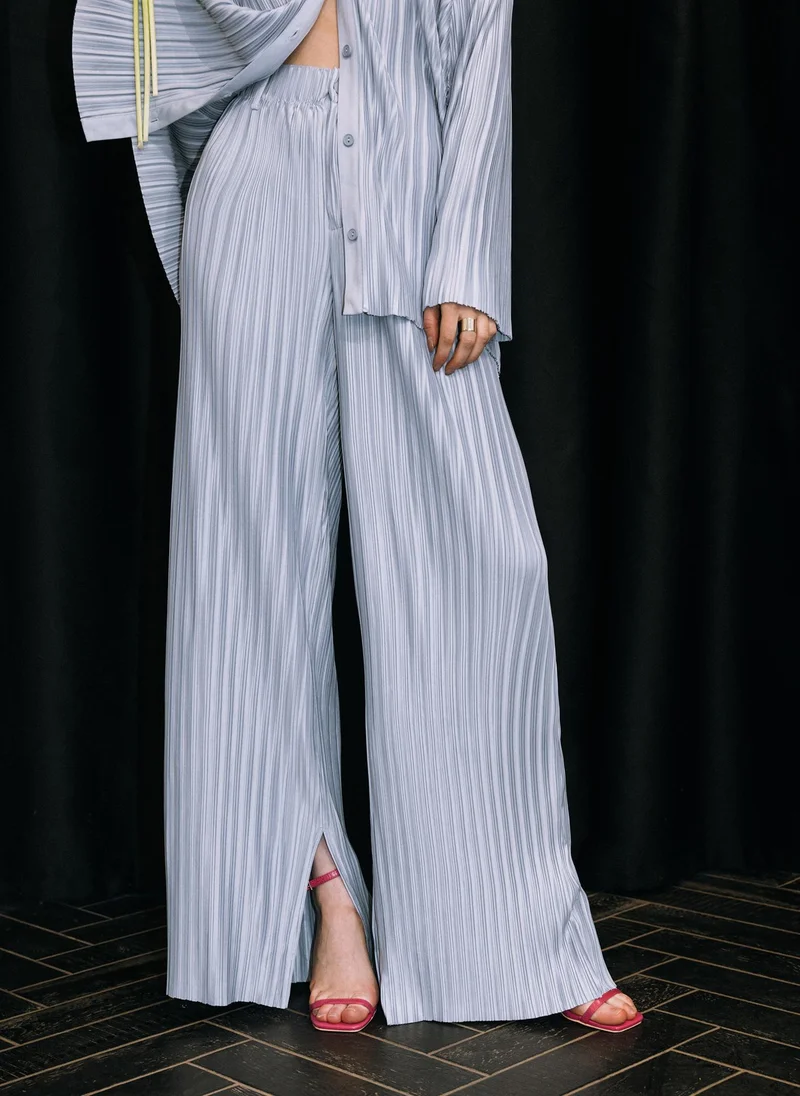 ليتشي بنطلون بلازو بليسيه