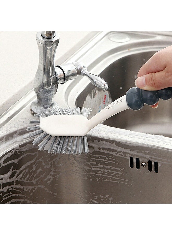 4 Pack Cleaning Brush Set, Kitchen Cleaning Brush with Handle, Multipurpose Cleaning Brush for Shoes, Bathroom, Tub, Tile - Image 5