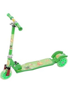 Generic Scooter with Three Wheels for Kids - Green 