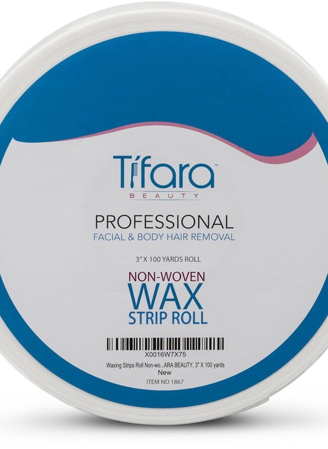 Tifara Beauty - Non Woven Body and Facial Wax Strip Roll 3" X 100YD - Image 1