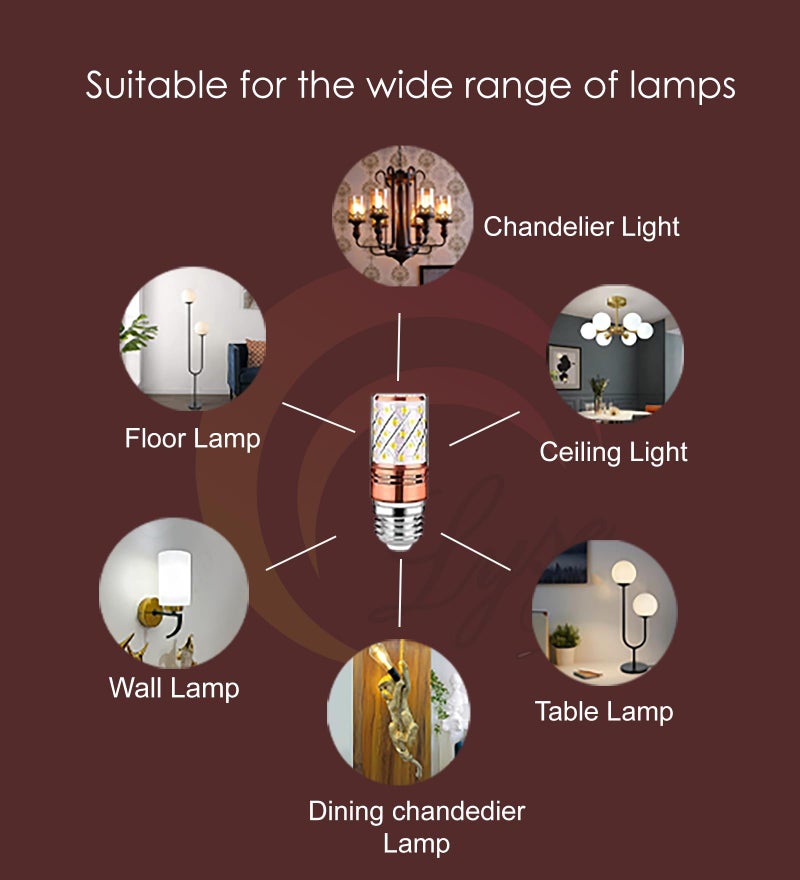 Lyse Decor E27 LED Lightning For Hanging Lamp, Wall Lamps And Chandelier (Pack Of 3) (Natural, Warm And Cool White) - Image 2