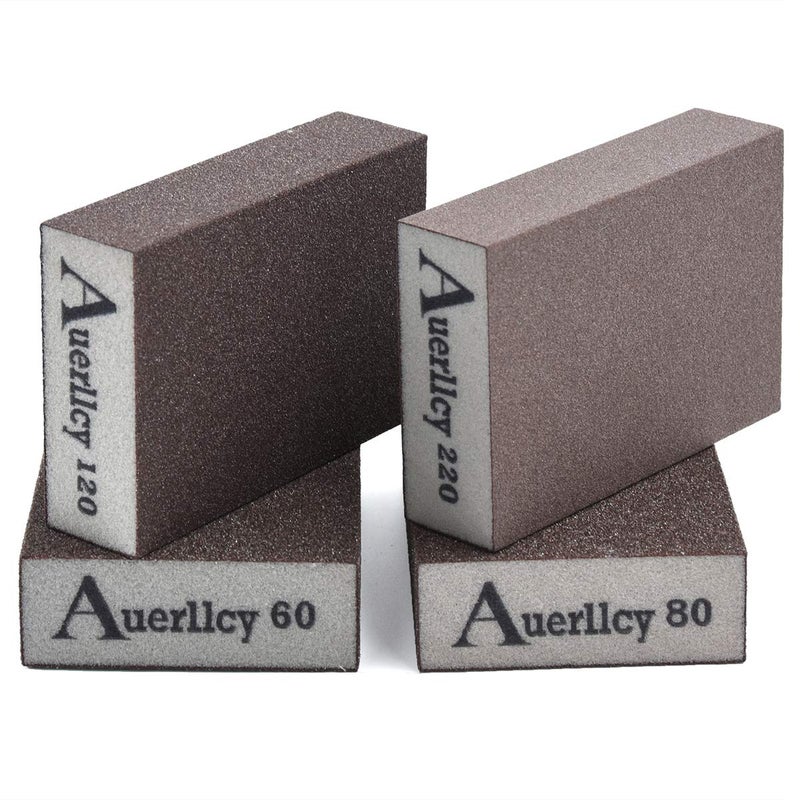 Auerllcy Sanding Sponge, Auerllcy Coarse/Medium/Fine/Superfine 4 Different Specifications Sanding Blocks Assortment,Washable and Reusable. - Image 2