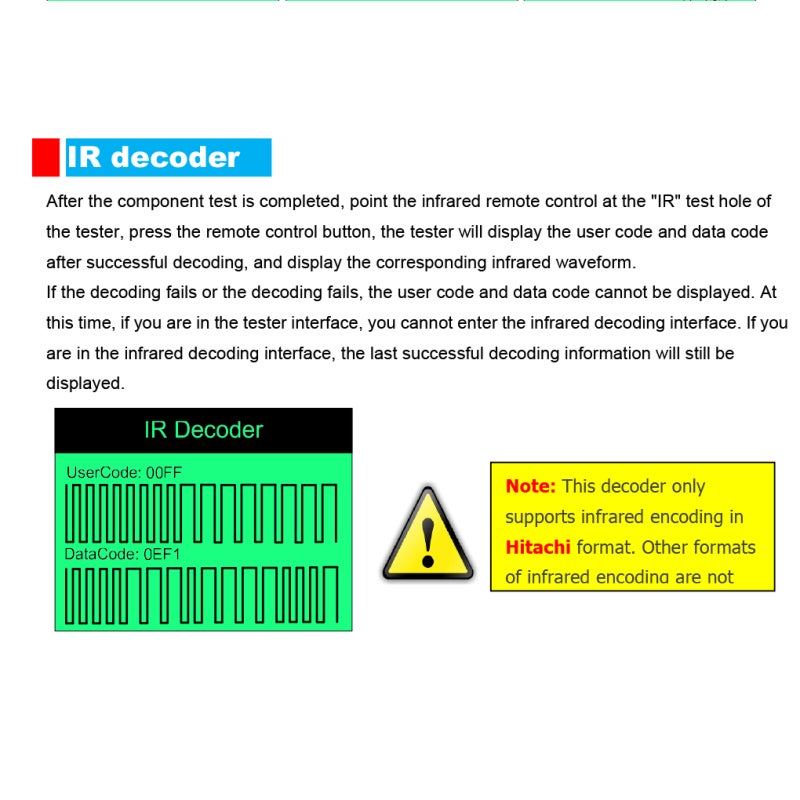 Transistor Tester Dry Battery Version Multi-Function Detection Transistor Meter - Self-Calibration Infrared Decode Capacitance Resistance Tester for Electronic Component Testing - Image 4