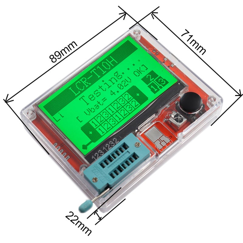 Transistor Tester Dry Battery Version Multi-Function Detection Transistor Meter - Self-Calibration Infrared Decode Capacitance Resistance Tester for Electronic Component Testing - Image 5