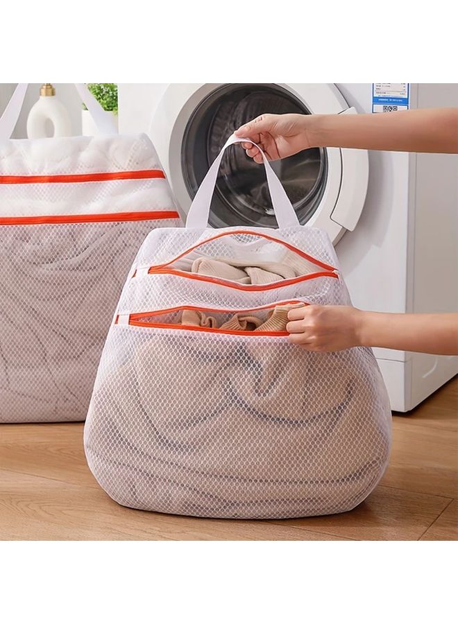 Upgraded Double Zipper Heavy Duty Polyester Laundry Bag XL Prevents Tangling - Image 5