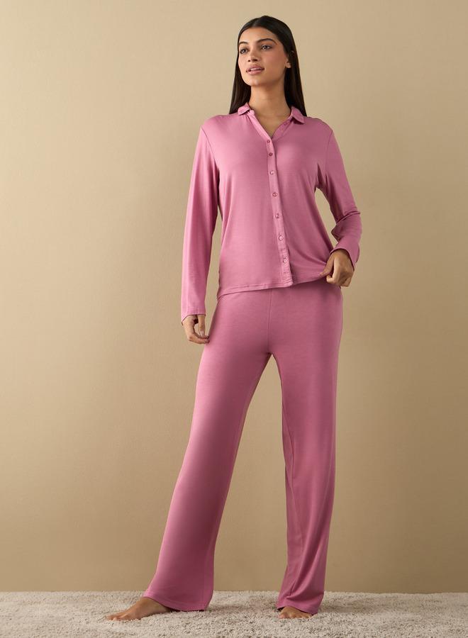 سبلاش فيڤ طقم بيجامة وقميص بأكمام طويلة - Image 1