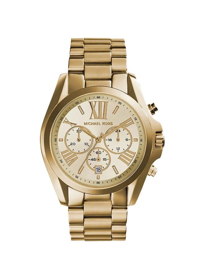 Michael Women's Bradshaw Round Shape Stainless Steel  - Gold - MK5605 - Image 1