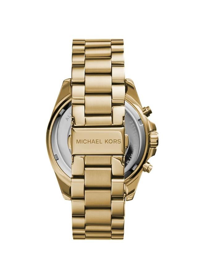 Michael Women's Bradshaw Round Shape Stainless Steel  - Gold - MK5605 - Image 3