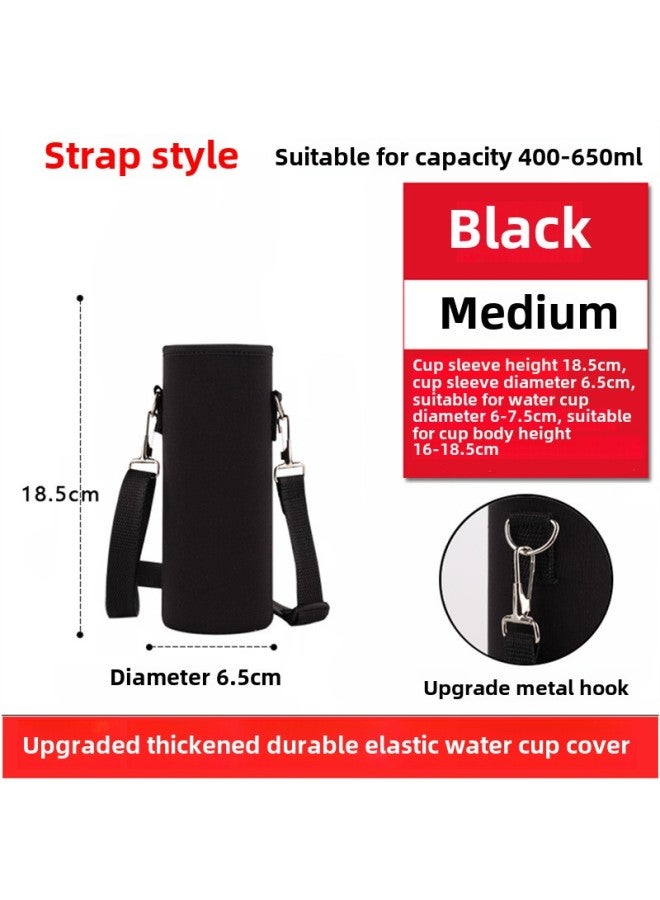 Sports 200-1500ml Cup Set Thermos Cup Bag Slung Protective Cover With Rope Outdoor Kettle Bag Bottle Bag-Color:Standard-Capacity:Medium Size (7*18.5cm Hook Style  - Image 1