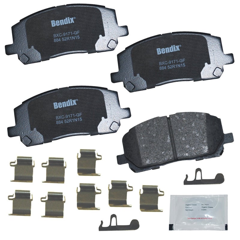 Bendix Priority1 CFC884 Ceramic Front Brake Pads for Toyota Highlander 20072001