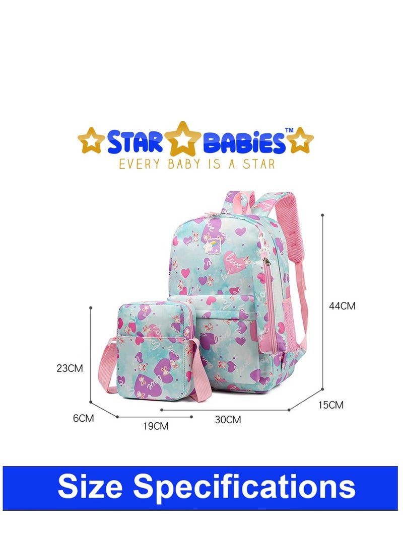 ستار بيبيز حقيبة ظهر ستار بيبيز مكونة من 3 قطع من مجموعات حقائب ظهر للأطفال لمدرسة الأطفال لطلاب المدارس الابتدائية والثانوية - Image 3