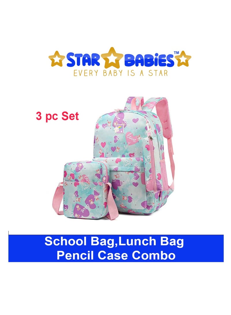 ستار بيبيز حقيبة ظهر ستار بيبيز مكونة من 3 قطع من مجموعات حقائب ظهر للأطفال لمدرسة الأطفال لطلاب المدارس الابتدائية والثانوية - Image 2