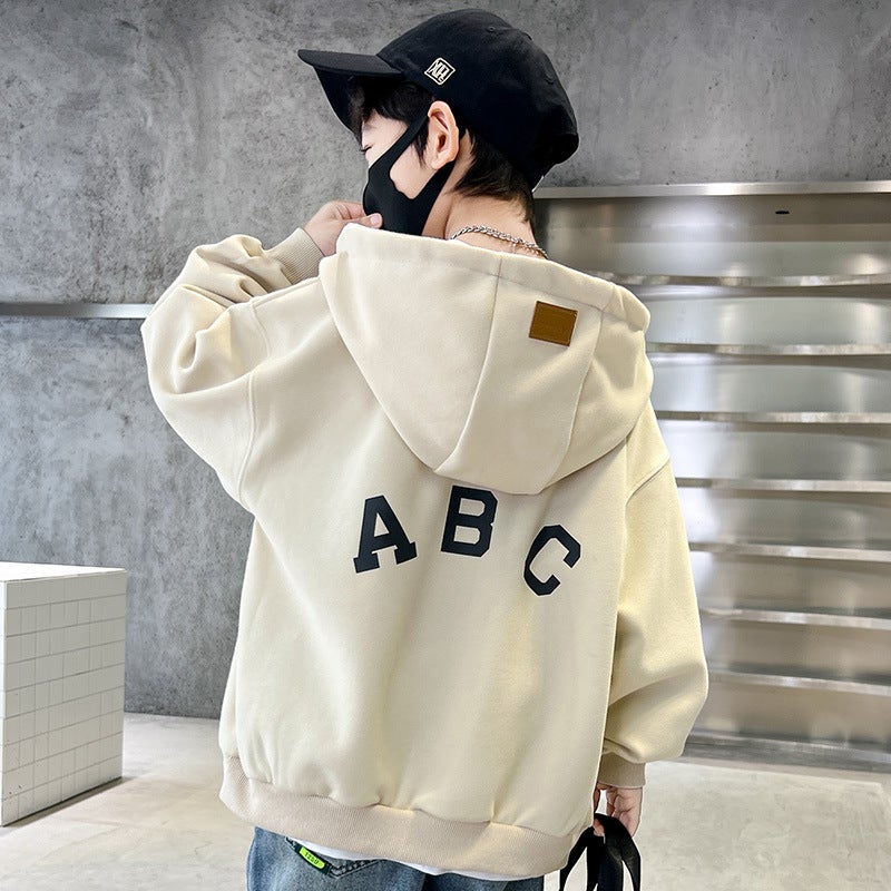 Boys' Jacket Cool Stylish Spring Boys' Big Kids Spring Fashion Trendy Korean Style - Image 1