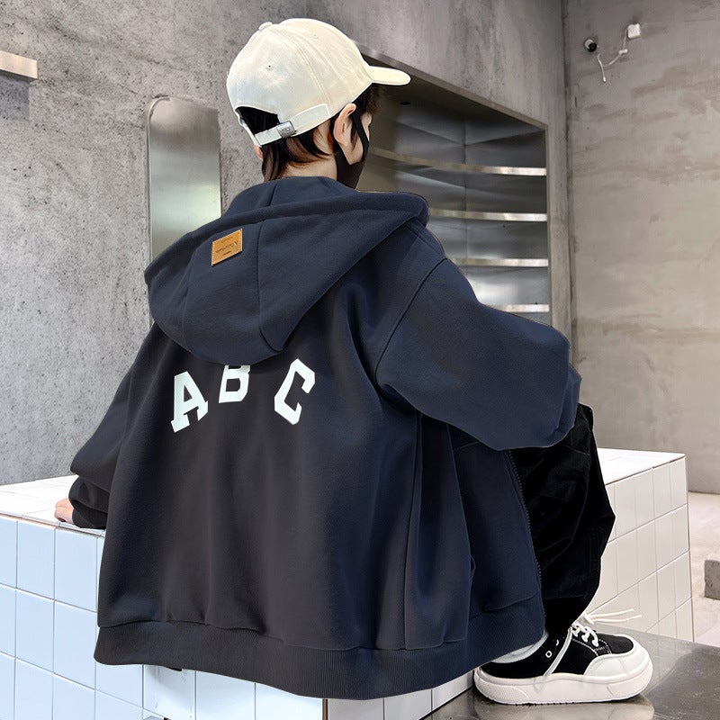 Boys' Jacket Cool Stylish Spring Boys' Big Kids Spring Fashion Trendy Korean Style - Image 3