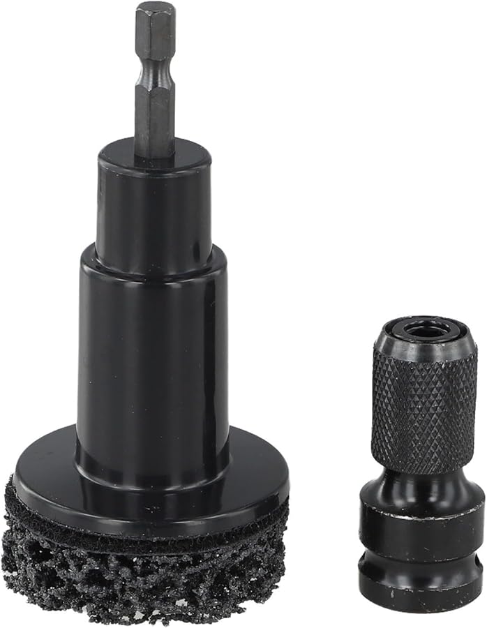 أداة إزالة الصدأ من عجلة المحور السوداء مع رأس طحن قرص الفرامل وموصل ذو استخدام مزدوج - Image 4