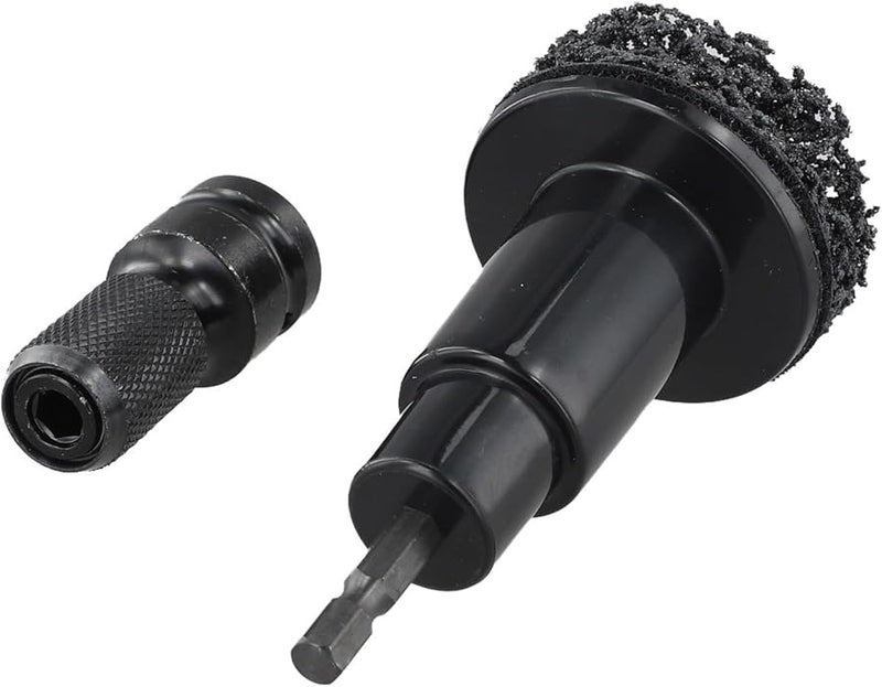 أداة إزالة الصدأ من عجلة المحور السوداء مع رأس طحن قرص الفرامل وموصل ذو استخدام مزدوج - Image 1