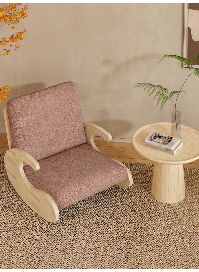 NEWLAN Rocking Lounge Chair with Breathable Fabric - Comfortable sofa chair ideal for living room or bedroom décor/relaxation with gentle rocking motion. - Image 1