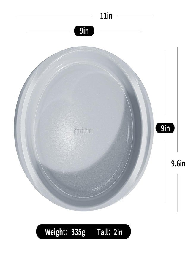 Ymiton 9 Inch Nonstick Round Cake Pan with Handle, Ceramic Coating PFOA PFAS PTFE Free, Aluminized Steel, Oven Safe 550°F, Dishwasher Safe, For Layer Cakes Cheesecakes and Brownies (Pistachio Green) - Image 2