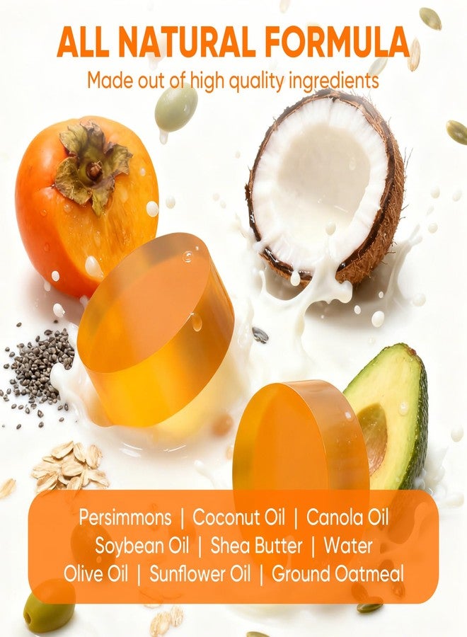 gpp 2 PCS Natural Persimmon Soap Bar for Body Odor Control, Organic Body Wash Soap for Old People Smell, Deodorant Soap for Skin Cleansing, Gentle on All Skin Types, Persimmon Body Wash for Men & Women - Image 2