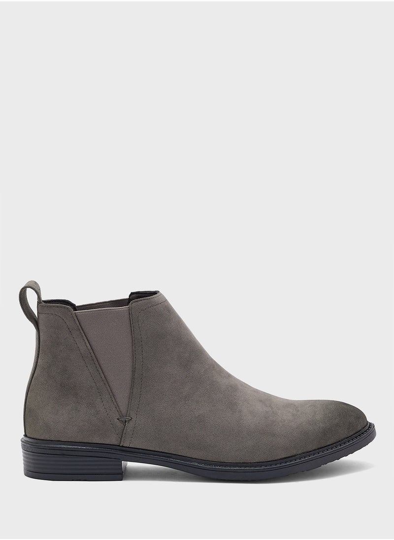 Robert Wood Faux Suede Chelsea Boots  - Image 1