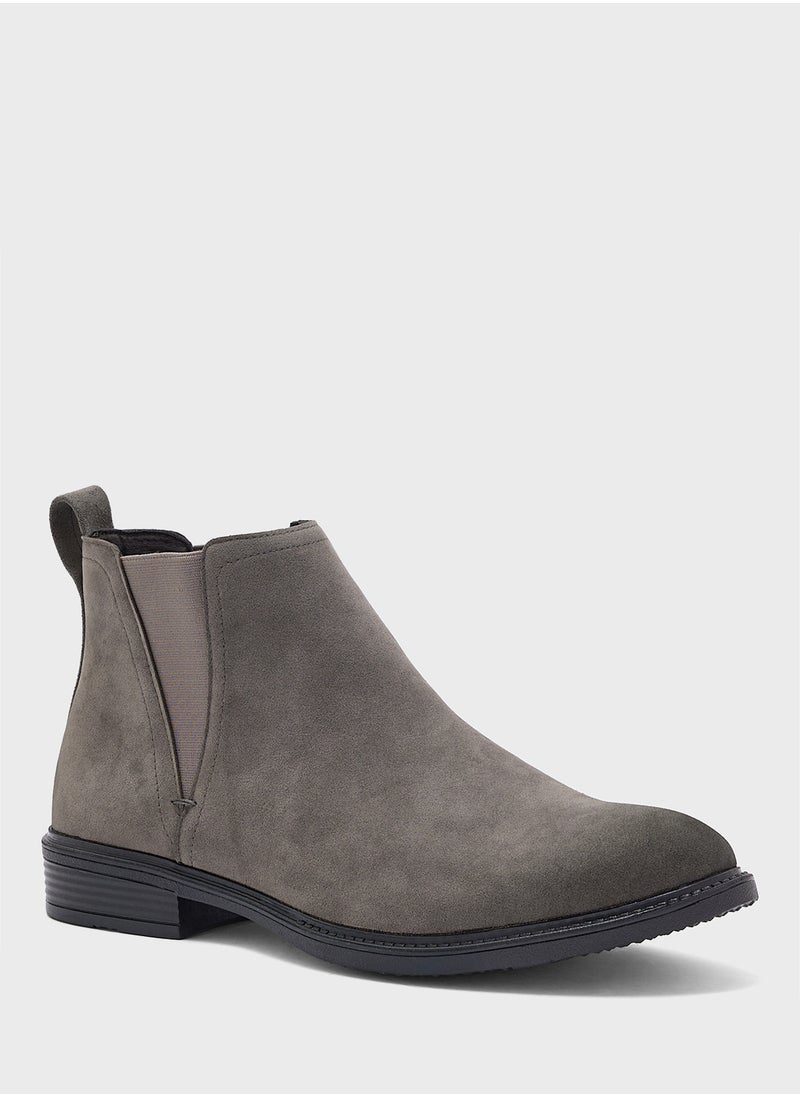 Robert Wood Faux Suede Chelsea Boots  - Image 2