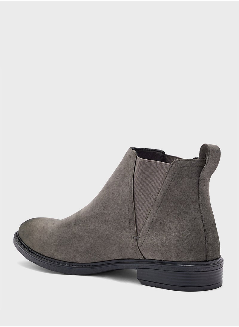 Robert Wood Faux Suede Chelsea Boots  - Image 3