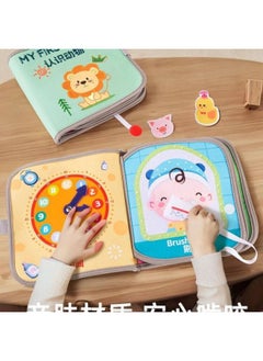 Tear The Book Baby Baby Early Education Cloth Book Tear Not To Rot Can Bite 6 Months 8 Hook And Loop Toy Quiet Book Enlightenment-Color: + 4 Quiet Books