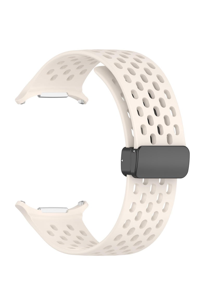 2024 Newest Upgraded Silicone Watch Bands Intended for Samsung Galaxy Watch 7 Ultra 47mm Smartwatch Breathable Sport Straps - Image 5