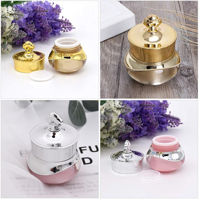 Travel Size 5G Leak Proof Face Cream Jars Set of 3 Refillable Cosmetic Containers - Image 5