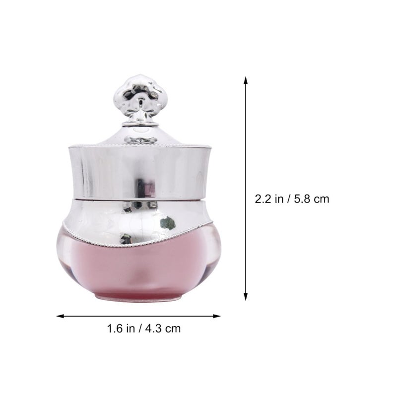 Travel Size 5G Leak Proof Face Cream Jars Set of 3 Refillable Cosmetic Containers - Image 2