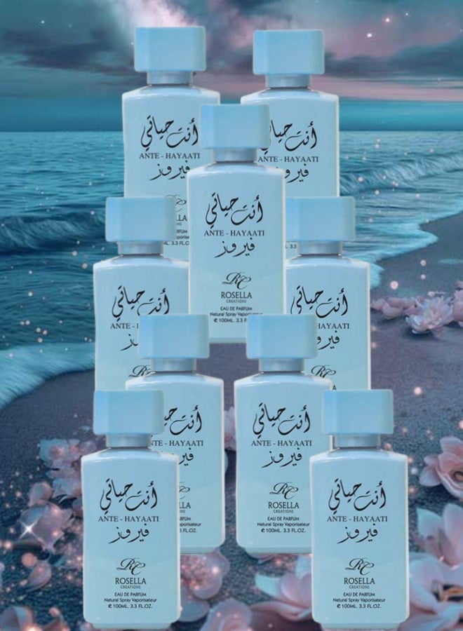 Rosella 9 Pieces Ante Hayaati Fairfz Perfume 100ML - Image 1