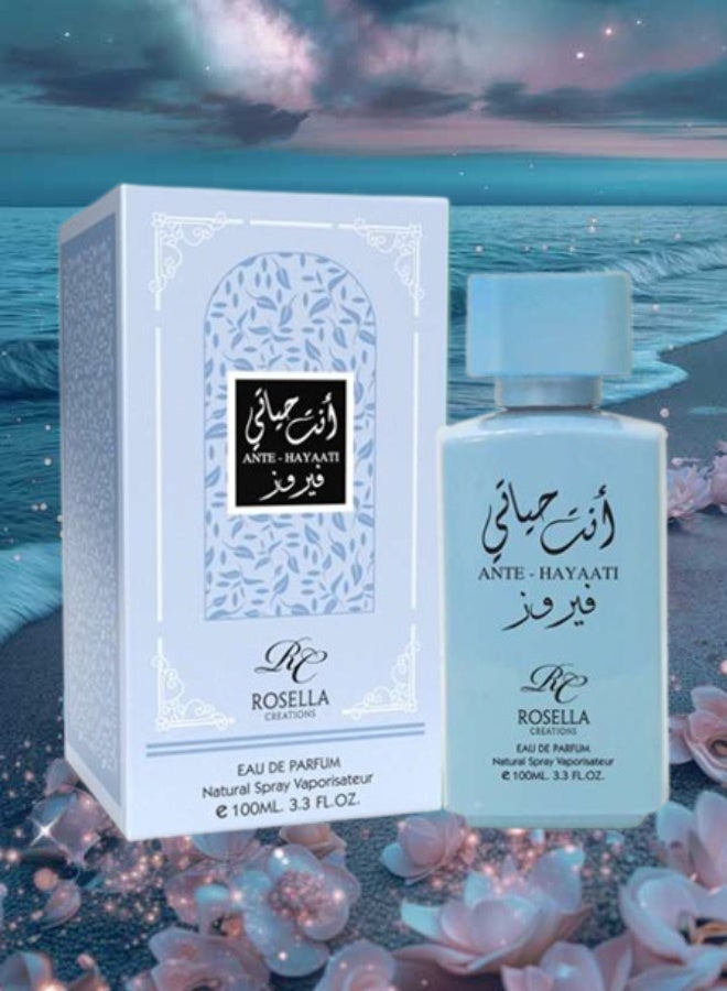 Rosella 9 Pieces Ante Hayaati Fairfz Perfume 100ML - Image 2