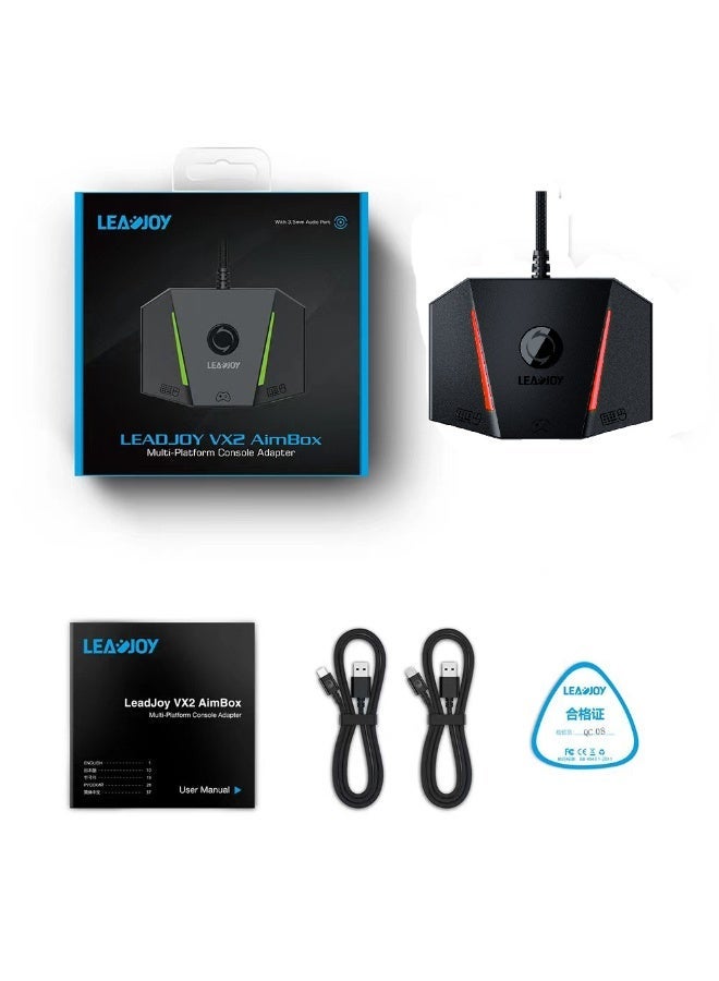 LEADJOY محول وحدة التحكم الاحترافي LeadJoy VX2 AimBox متعدد المنصات يدعم PS4 PS5 Xbox One Nintendo Switch Xbox Series X - Image 3