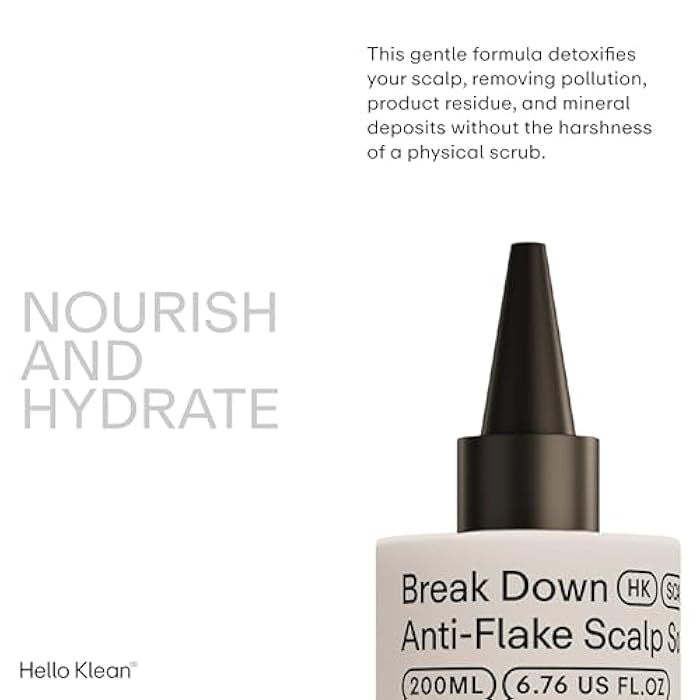 HELLO KLEAN Break Down Anti-Flake Scalp Soak - Breaks Down Product & Hard Water Mineral Build Up - Cleanse, Detoxify & Hydrate Your Scalp - Prevent Overproduction of Oil with Apple Cider Vinegar - Image 2