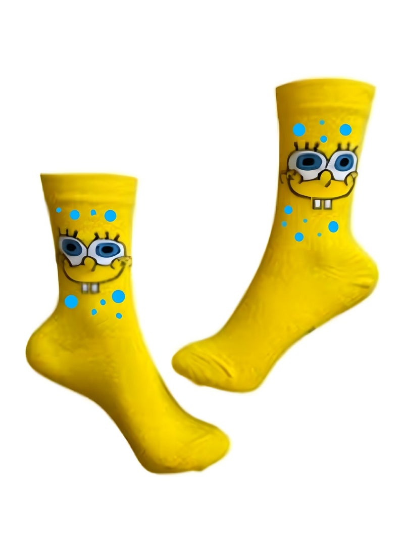 Trendy casual half high quality socks 