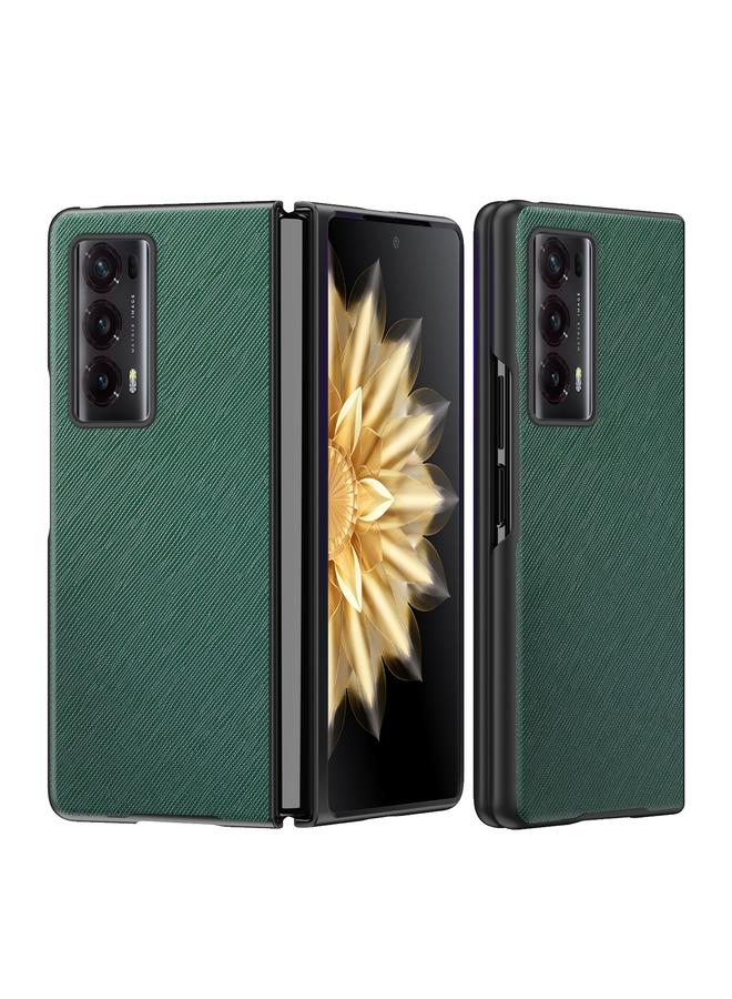 S-TOP Case For Honor Magic V2 Cross-grain Leather All Inclusive Shockproof Phone Case - Image 1