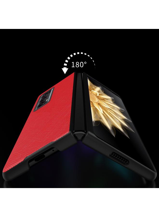 S-TOP Case For Honor Magic V2 Cross-grain Leather All Inclusive Shockproof Phone Case - Image 4