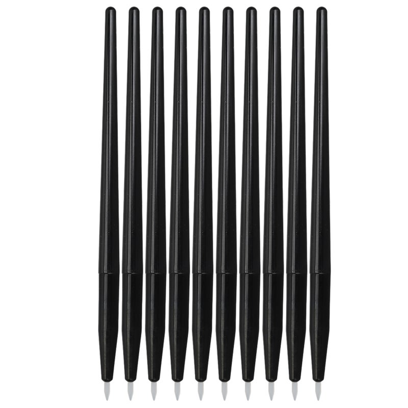 10pcs Eyeliner Brush Soft Easy to Clean Silicone Eyeliner Brush Portable Eyeshadow Eyebrow Brush Professional Eye Makeup Tools - Image 1