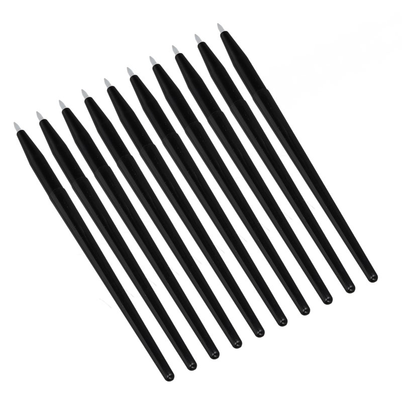 10pcs Eyeliner Brush Soft Easy to Clean Silicone Eyeliner Brush Portable Eyeshadow Eyebrow Brush Professional Eye Makeup Tools - Image 4