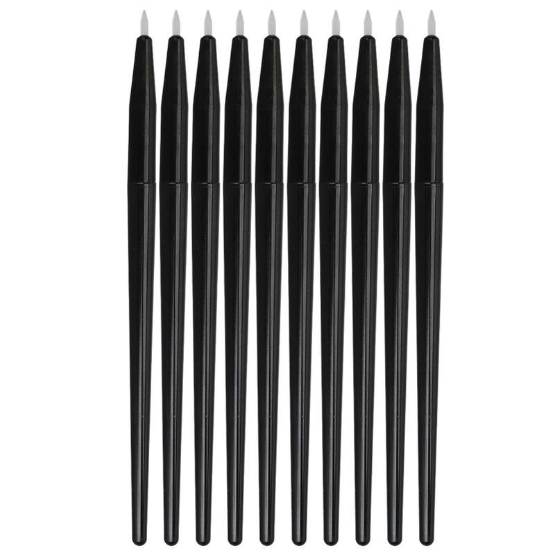 10pcs Eyeliner Brush Soft Easy to Clean Silicone Eyeliner Brush Portable Eyeshadow Eyebrow Brush Professional Eye Makeup Tools - Image 5
