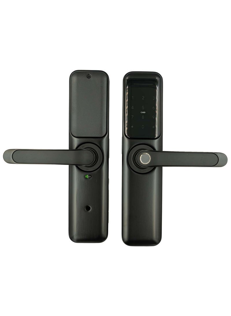 areb Areb SMART LOCK WIFI BLACK 85 * 50 – 5 Unlocking Methods, Fingerprint, PIN Code, App Control, Key Card, Emergency Key, Auto-Lock, Anti-Theft Security for Home & Office  - Image 4
