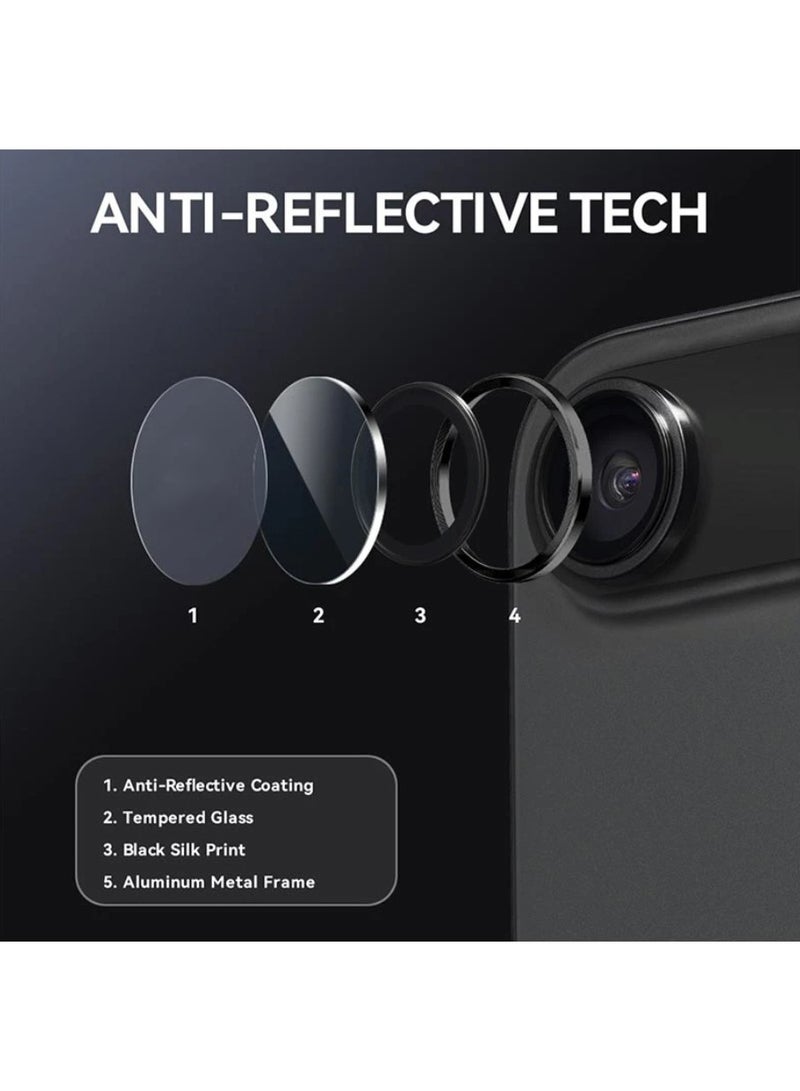 For Apple iPhone 17 Air Back Camera Lens Glass Protector / Lens Shield / Scratch-Resistant Camera Glass Protector - Black - Image 4