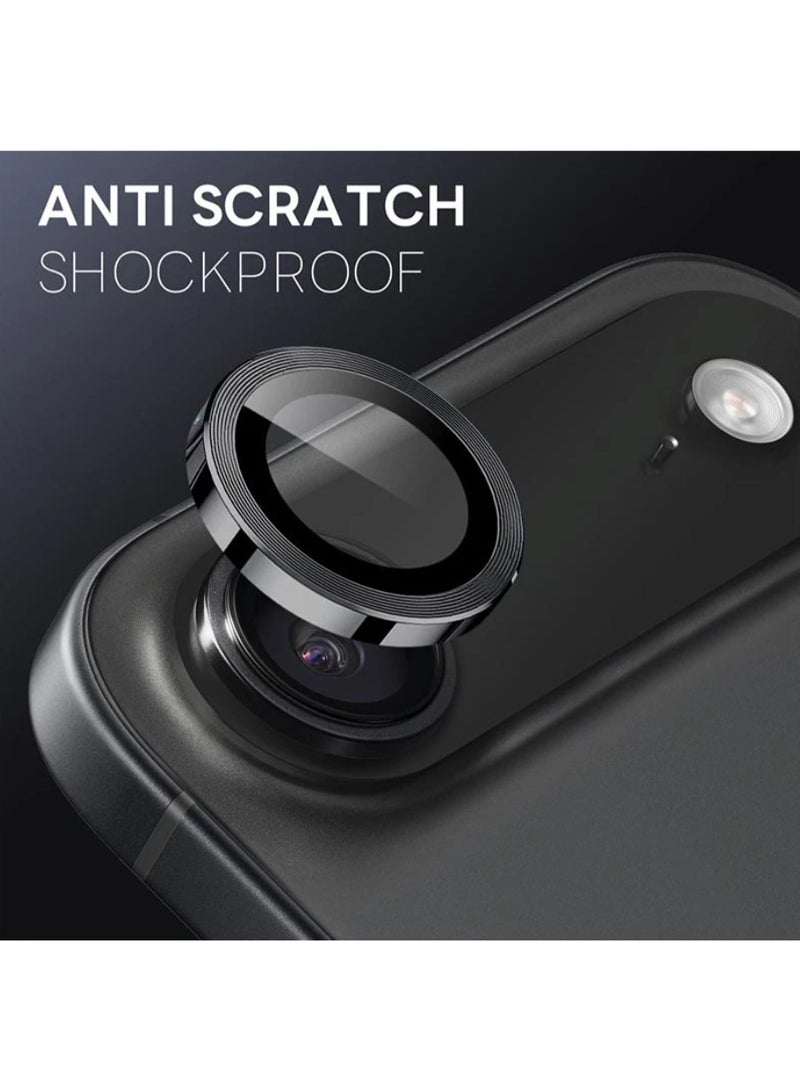 For Apple iPhone 17 Air Back Camera Lens Glass Protector / Lens Shield / Scratch-Resistant Camera Glass Protector - Black - Image 2