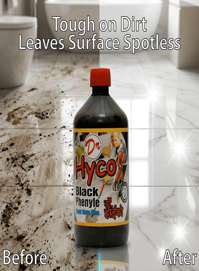 HYCO Black Phenyl Liquid 1 L | Finail/Finale Liquid Floor & Surface Cleaner | Disinfectant for Home, Office & Washroom | Removes Dirt, Grease, Germs, Flies & Mosquitoes - Image 3