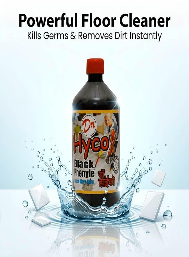 HYCO Black Phenyl Liquid 1 L | Finail/Finale Liquid Floor & Surface Cleaner | Disinfectant for Home, Office & Washroom | Removes Dirt, Grease, Germs, Flies & Mosquitoes - Image 5