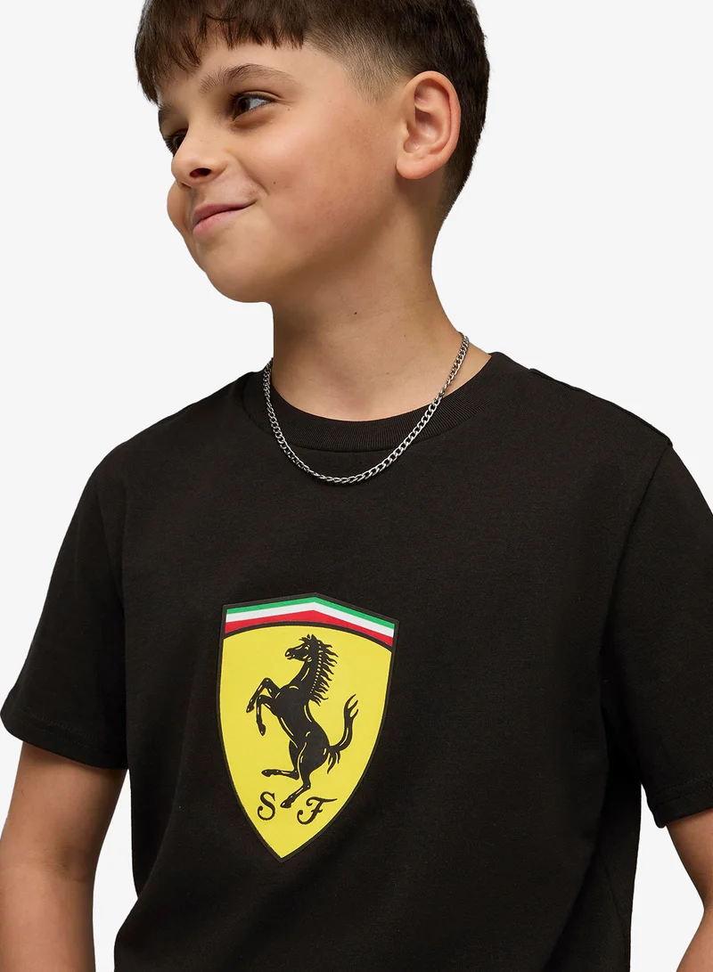 بوما Youth Ferrari Colored Shield T-Shirt