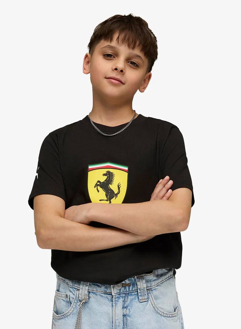 بوما Youth Ferrari Colored Shield T-Shirt