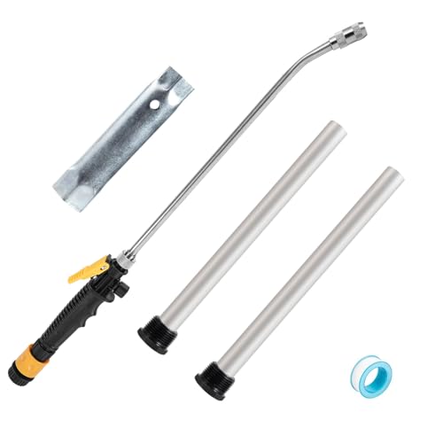 PAMASE 5Pcs RV Water Heater Anode Rod & Flush Wand & Element Socket Set - 9.25"L x 3/4"NPT Thread Magnesium Rod for Suburban, Mor-Flo, with Dual Hex Wrench, Camper Hot Water Tank Cleaning Rinser - Image 1