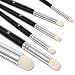 APLZGMG Dry Brush Set for Miniature Painting Drybrush Paint Brush 6 Sizes Professional Detail Hobby Brushes for Tabletop Wargames Scale Models AcrylicOil Painting Black - Image 2